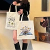 Color-printed shopping storage canvas bags, cotton bags wholesale in stock, blank canvas bags, handbags Application Scenario